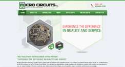 Desktop Screenshot of microcircuitsinc.com